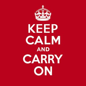 Keep Calm and Carry On Steam Deck Handheld Gaming Computer Skin